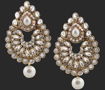 White Pearl Earrings 2