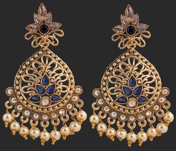 Blue Pearl Earrings 2