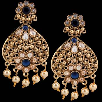 Blue Pearl Earrings 2