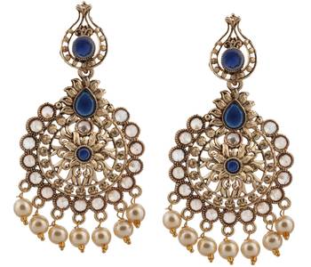 Blue Pearl Earrings 1