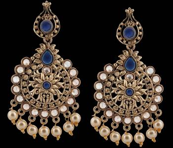 Blue Pearl Earrings 2