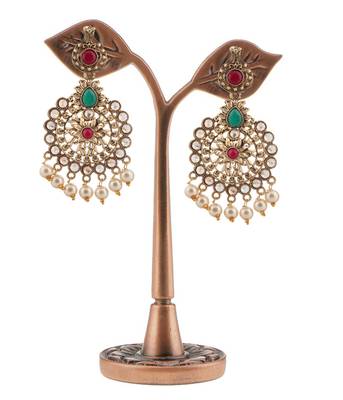 Green Pearl Earrings 3