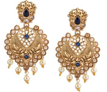 Blue Pearl Earrings 1