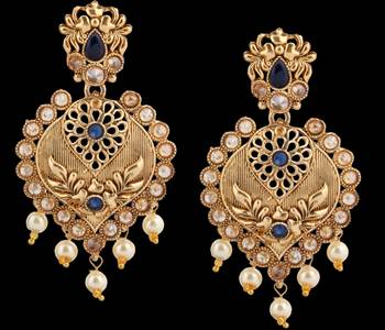 Blue Pearl Earrings 2