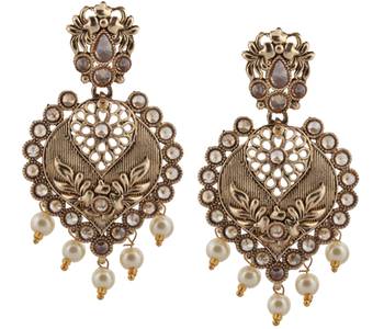 Brown Pearl Earrings 1