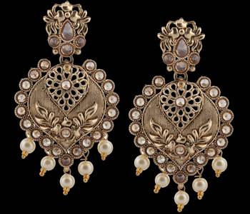 Brown Pearl Earrings 2