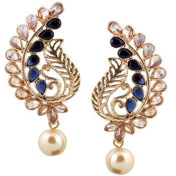 Blue Pearl Earrings 1