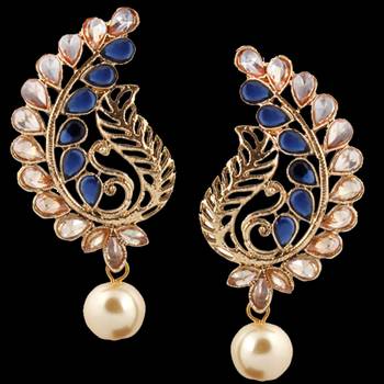 Blue Pearl Earrings 2