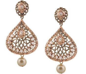 Brown Pearl Earrings 1