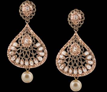 Brown Pearl Earrings 2