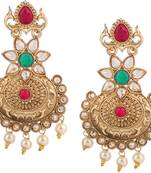 Green Pearl Earrings