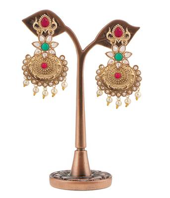 Green Pearl Earrings 3