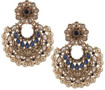 Blue Pearl Earrings 1