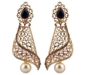 Blue Pearl Earrings 1