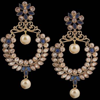 Blue Pearl Earrings 2