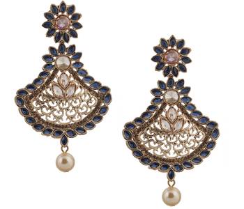 Blue Pearl Earrings 1