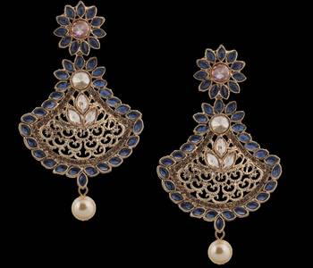Blue Pearl Earrings 2