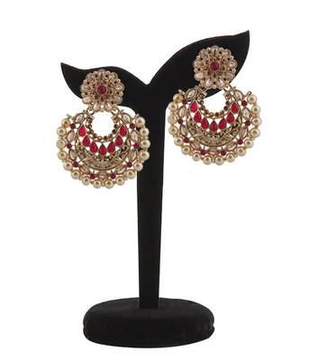 Pink Pearl Earrings 3