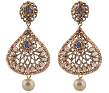 Blue Pearl Earrings 1