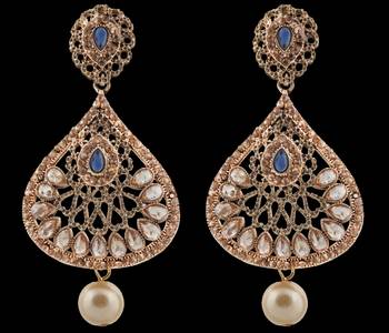 Blue Pearl Earrings 2