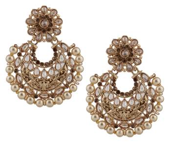 Brown Pearl Earrings 1