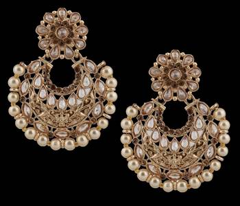 Brown Pearl Earrings 2