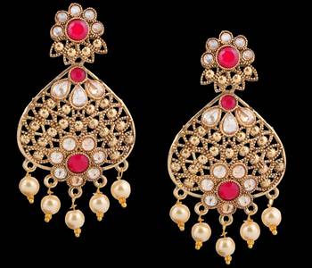 Pink Pearl Earrings 2