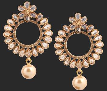 Brown Pearl Earrings 2