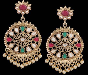 Green Pearl Earrings 2