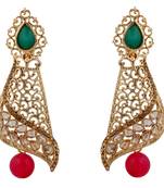 Green Pearl Earrings