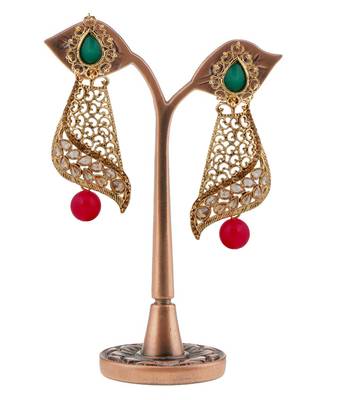 Green Pearl Earrings 3