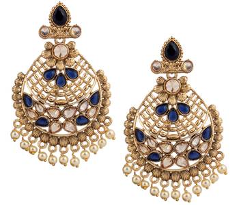 Blue Pearl Earrings 1