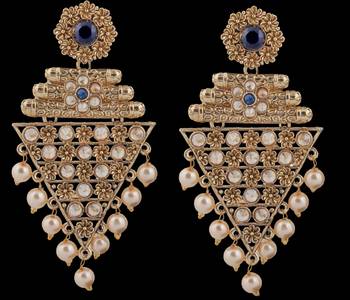 Blue Pearl Earrings 2