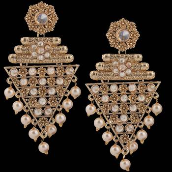 Brown Pearl Earrings 2