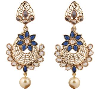 Blue Pearl Earrings 1