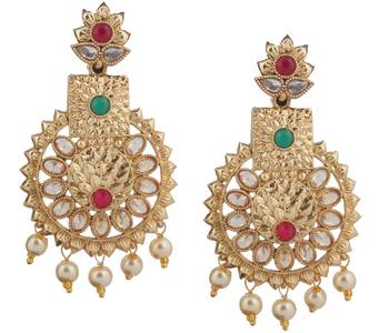 Green Pearl Earrings 1