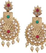 Green Pearl Earrings