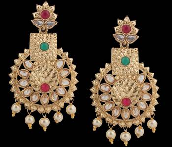 Green Pearl Earrings 2