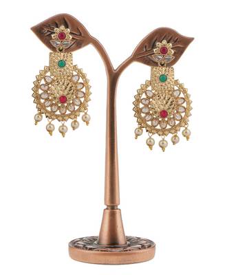 Green Pearl Earrings 3