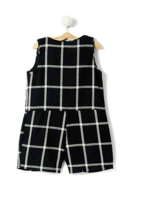Black Cotton Printed Kids Frocks 3