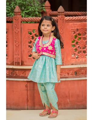 Cotton Embroidered Kids Frocks 1