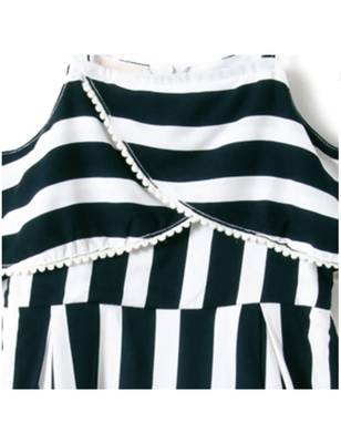 Black Cotton Printed Kids Frocks 5