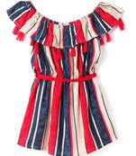 Multicolor Cotton Printed Kids Frocks