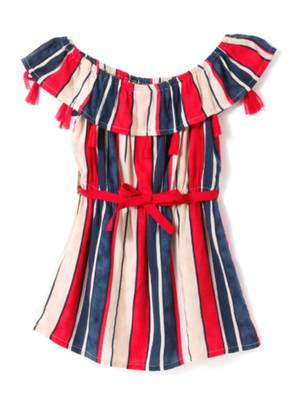 Multicolor Cotton Printed Kids Frocks 2