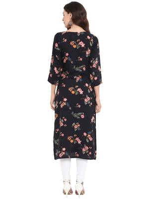 Blue printed rayon kurtas-and-kurtis 2