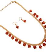 Maroon Pearl Necklaces