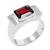 Red quartz  rings