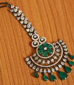 Green Onyx Maang-Tikka