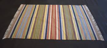Beautiful Cotton Multi Color Handwoven Area Kilim Rug Home Decorative Rug 3