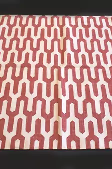 Handmade Hand Woven Designer Pink Color Cotton Area Rug Home Decorative Rug